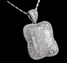 Load image into Gallery viewer, Splendid 7.28 Carats Natural VVS Diamond 18K Solid White Gold Necklace