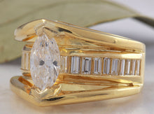Load image into Gallery viewer, 2.06 Carats Natural Diamond 18K Solid Yellow Gold Engagement Ring