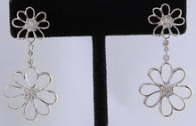 Load image into Gallery viewer, Exquisite .85 Carats Natural Diamond 18K Solid White Gold Earrings
