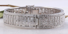 Load image into Gallery viewer, HEAVY Very Impressive 2.50 Carats Natural Diamond 18K Solid White Gold Bracelet