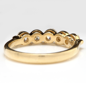 Splendid .90 Carats Natural Diamond 14K Solid Yellow Gold Ring