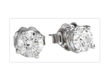 Load image into Gallery viewer, Exquisite 1.60 Carats Natural Diamond 14K Solid White Gold Stud Earrings