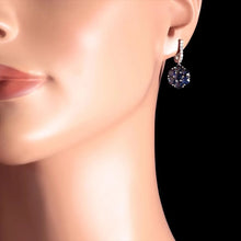 Load image into Gallery viewer, 6.00 Carats Natural Sapphire and Diamond 14K Solid White Gold Earrings