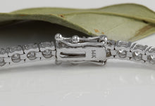 Load image into Gallery viewer, Very Impressive 3.75 Carats Natural VS Diamond 14K Solid White Gold Bracelet