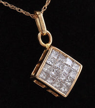 Load image into Gallery viewer, Splendid .90 Carats Natural Diamond 14K Solid Yellow Gold Pendant Necklace