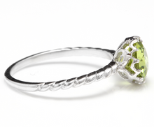 Load image into Gallery viewer, 1.50 Carats Exquisite Natural Peridot 14K Solid White Gold Ring
