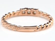Load image into Gallery viewer, Splendid .15 Carats Natural Diamond 14K Solid Rose Gold Ring