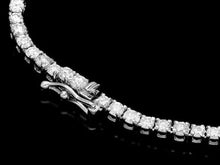 Load image into Gallery viewer, 22.80Ct Natural Tanzanite and Diamond 18K Solid White Gold Necklace