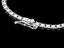 Load image into Gallery viewer, 10.80Ct Natural Sapphire and Diamond 18K Solid White Gold Necklace