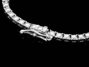 10.80Ct Natural Sapphire and Diamond 18K Solid White Gold Necklace