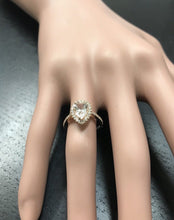 Load image into Gallery viewer, 1.40 Carats Exquisite Natural Morganite and Diamond 14K Solid Rose Gold Ring