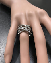 Load image into Gallery viewer, Splendid 1.00 Carats Natural Diamond 14K Solid White Gold Ring