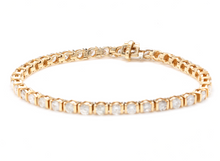 Load image into Gallery viewer, Very Impressive 5.70 Carats Natural Diamond 14K Solid Yellow Gold Bracelet