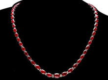 Load image into Gallery viewer, 38.30Ct Natural Ruby and Diamond 14K Solid White Gold Necklace