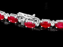 Load image into Gallery viewer, 38.30Ct Natural Ruby and Diamond 14K Solid White Gold Necklace