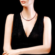 Load image into Gallery viewer, 38.30Ct Natural Ruby and Diamond 14K Solid White Gold Necklace