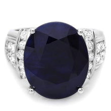 Load image into Gallery viewer, 14.00 Carats Natural Sapphire and Diamond 14k Solid White Gold Ring
