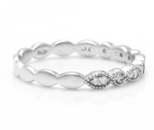 Load image into Gallery viewer, Splendid 0.16 Carats Natural Diamond 14K Solid White Gold Ring