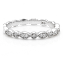 Load image into Gallery viewer, Splendid 0.16 Carats Natural Diamond 14K Solid White Gold Ring