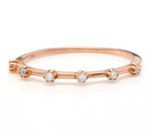 Load image into Gallery viewer, Splendid 0.10 Carats Natural Diamond 14K Solid Rose Gold Ring