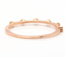 Load image into Gallery viewer, Splendid 0.10 Carats Natural Diamond 14K Solid Rose Gold Ring