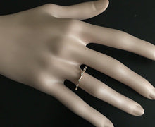 Load image into Gallery viewer, Splendid 0.10 Carats Natural Diamond 14K Solid Rose Gold Ring