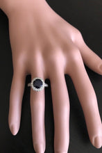Load image into Gallery viewer, 2.35 Carats Exquisite Natural Blue Sapphire and Diamond 14K Solid White Gold Ring