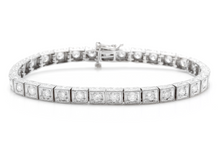 Load image into Gallery viewer, Very Impressive 3.20 Carats Natural Diamond 14K Solid White Gold Bracelet