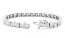 Load image into Gallery viewer, Very Impressive 3.20 Carats Natural Diamond 14K Solid White Gold Bracelet