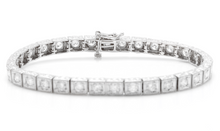 Load image into Gallery viewer, Very Impressive 3.20 Carats Natural Diamond 14K Solid White Gold Bracelet