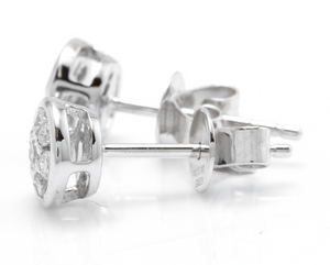Exquisite 0.25 Carat Natural Diamond 14K Solid Yellow Gold Earrings