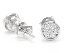 Load image into Gallery viewer, Exquisite 0.25 Carat Natural Diamond 14K Solid Yellow Gold Earrings
