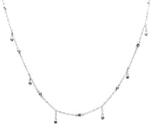 Load image into Gallery viewer, Splendid 14k Solid White Gold Diamond Chain Necklace