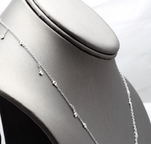 Load image into Gallery viewer, Splendid 14k Solid White Gold Diamond Chain Necklace