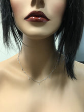 Load image into Gallery viewer, Splendid 14k Solid White Gold Diamond Chain Necklace