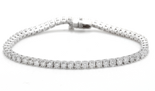 Load image into Gallery viewer, Very Impressive 4.70 Carats Natural Diamond 14K Solid White Gold Bracelet
