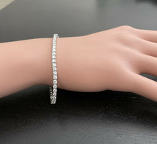 Load image into Gallery viewer, Very Impressive 4.70 Carats Natural Diamond 14K Solid White Gold Bracelet