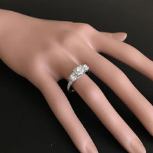 Load image into Gallery viewer, Splendid 0.85 Carats Natural Diamond 14K Solid White Gold Band Ring