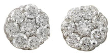 Load image into Gallery viewer, Exquisite 1.65 Carats Natural VS Diamond 14K Solid White Gold Stud Earrings