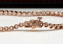 Load image into Gallery viewer, Very Impressive 2.32 Carats Natural Diamond 14K Solid Rose Gold Bracelet