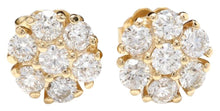 Load image into Gallery viewer, Exquisite 1.15 Carat Natural Diamond 14K Solid Yellow Gold Earrings