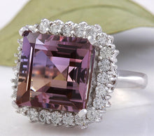 Load image into Gallery viewer, 13.45 Carats Natural Ametrine and Diamond 14K Solid White Gold Ring