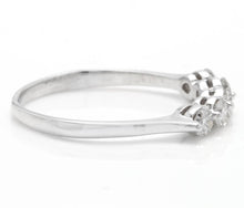 Load image into Gallery viewer, Splendid 0.90 Carats Natural Diamond 14K Solid White Gold Ring