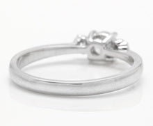 Load image into Gallery viewer, Splendid 0.32 Carats Natural Diamond 14K Solid White Gold Ring