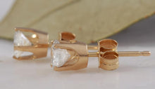 Load image into Gallery viewer, Exquisite .40 Carats Natural Diamond 14K Solid Yellow Gold Stud Earrings