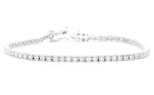 Load image into Gallery viewer, Very Impressive 3.00 Carats Natural Diamond 14K Solid White Gold Bracelet