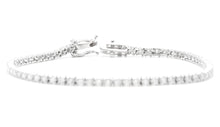 Load image into Gallery viewer, Very Impressive 3.00 Carats Natural Diamond 14K Solid White Gold Bracelet