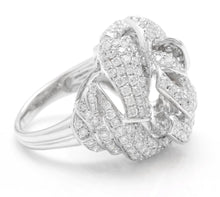 Load image into Gallery viewer, Splendid 3.30 Carats Natural Diamond 14K Solid White Gold Ring