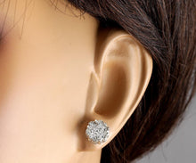 Load image into Gallery viewer, Exquisite 1.50 Carats Natural Diamond 14K Solid White Gold Stud Earrings