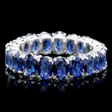 Load image into Gallery viewer, 8.80ct Natural Sapphire 14k Solid White Gold Ring